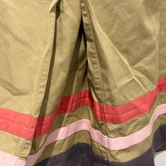 Merona A-Line Skirt with Pink and Dark Brown Stripes - Picture 3 of 7
